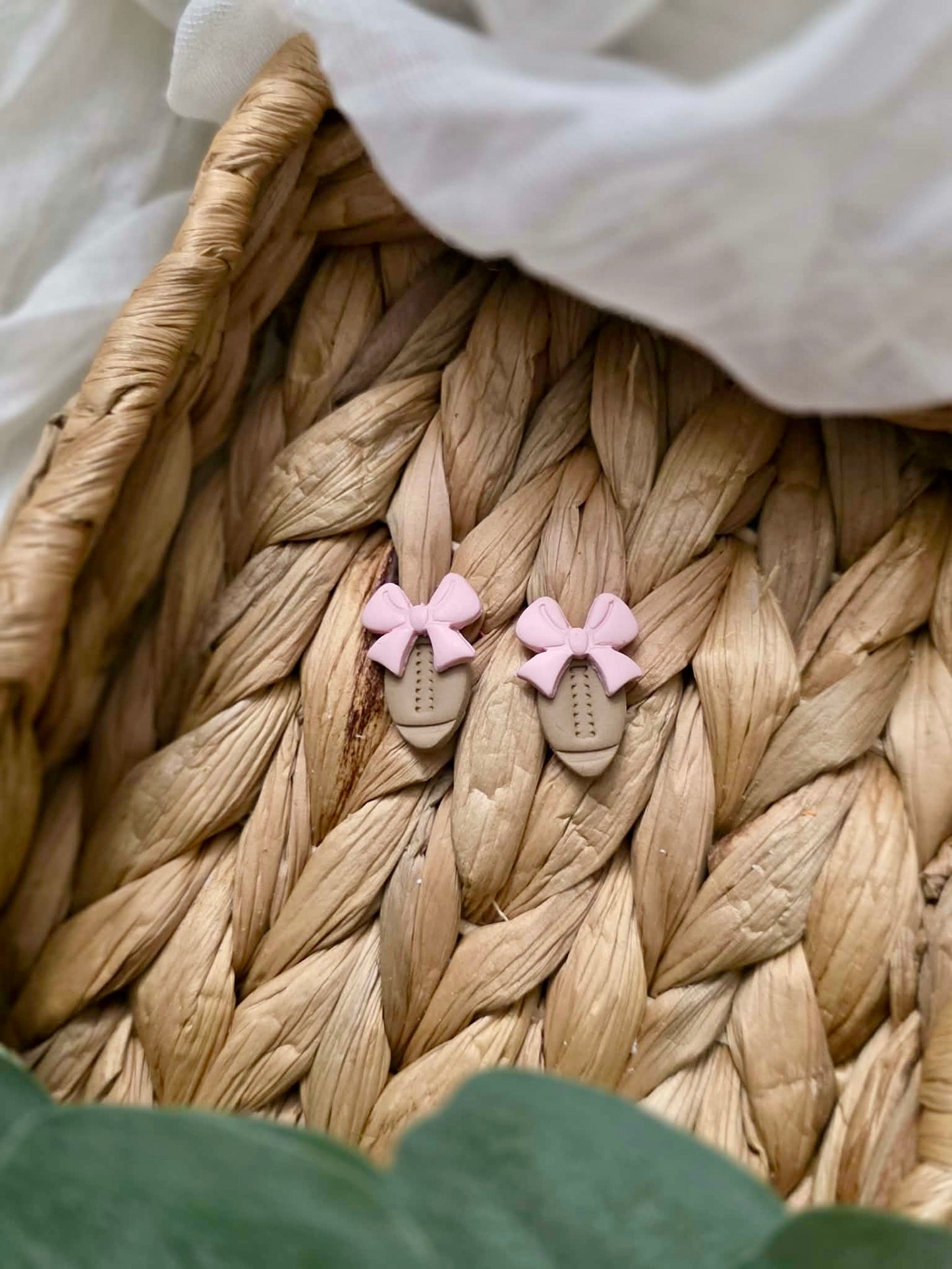 Football Bow Stud