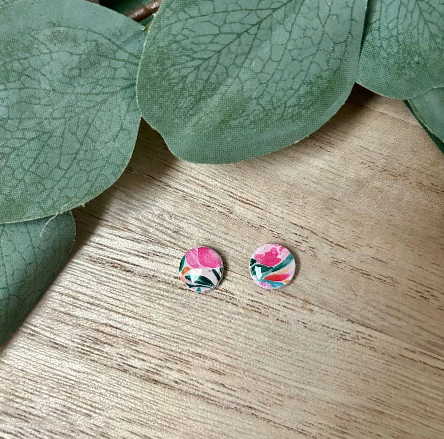 Floral Circle Studs
