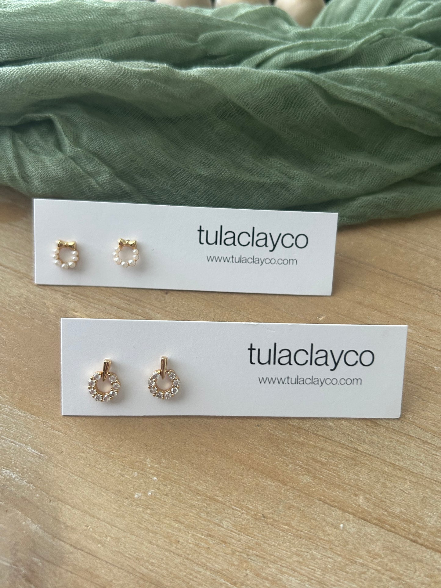 Crystal Wreath Studs