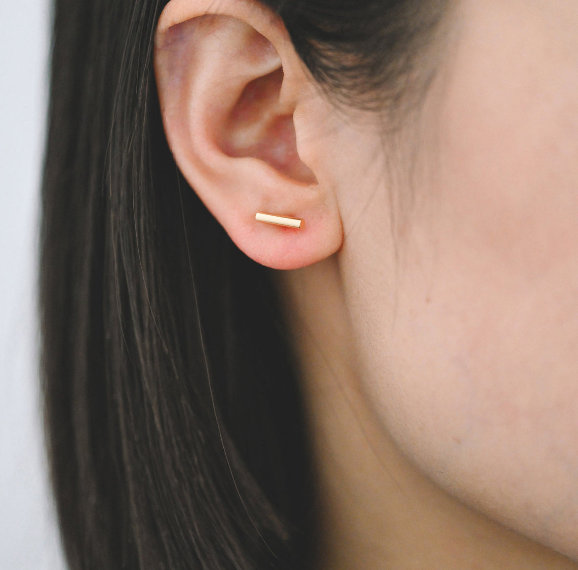 Gold Bar Studs