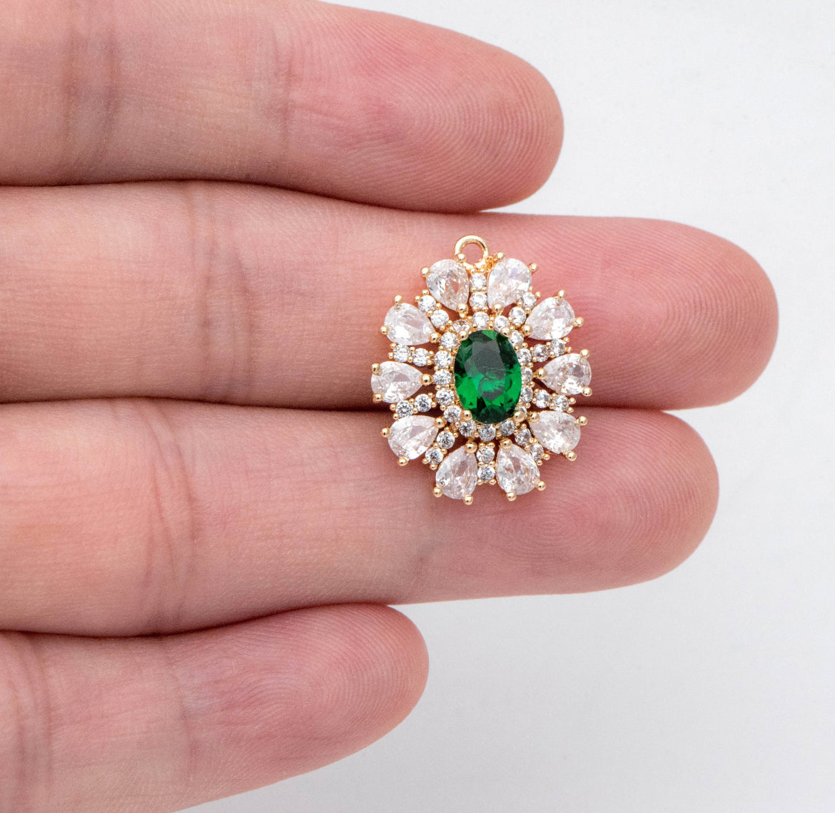 Emerald & Crystal Drops