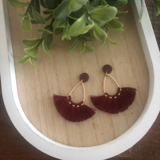 Burgundy Macramé