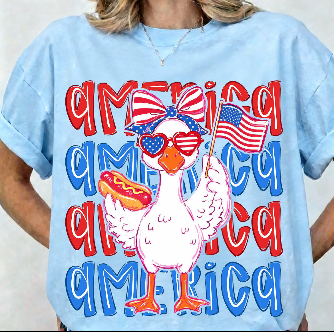 Hotdog Goose Tee