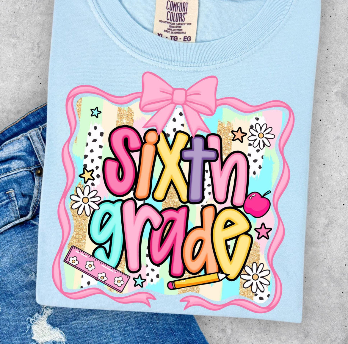 PreK-12 Preppy Pastel School Tee