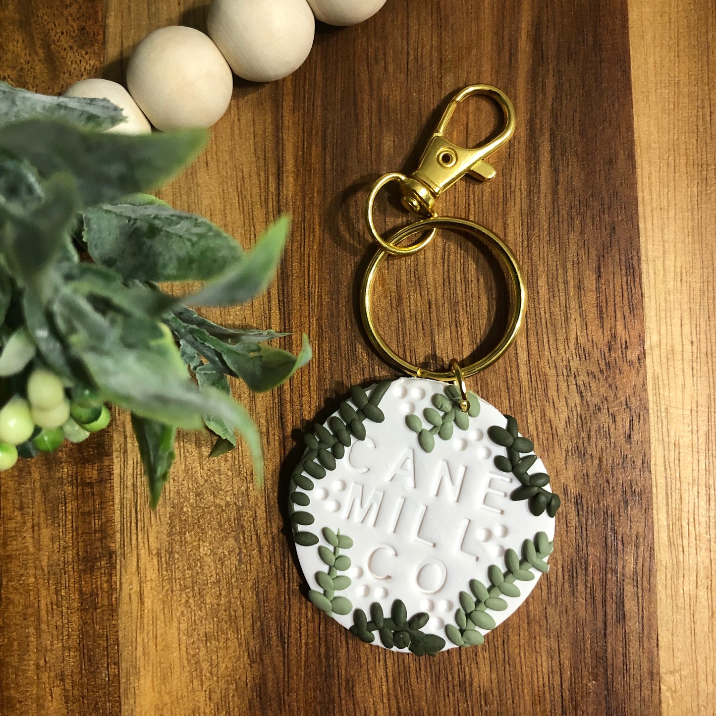 Greenery Keychain