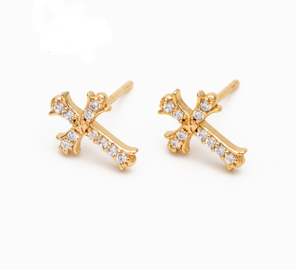 Vintage Cross Studs