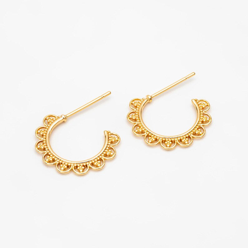 Dainty Geometric Hoop