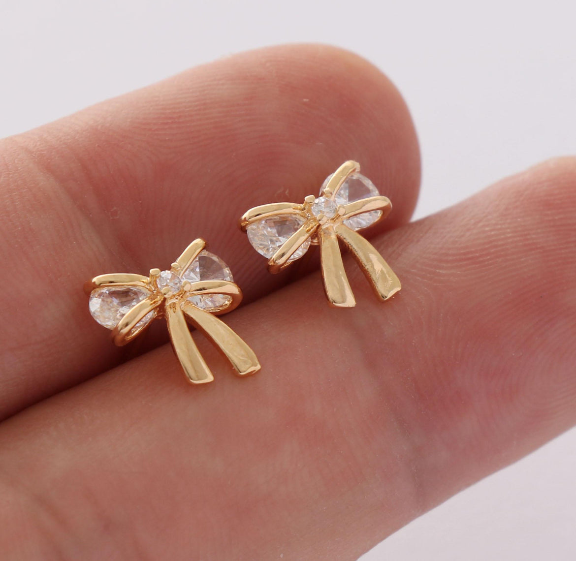 Gold Crystal Bow