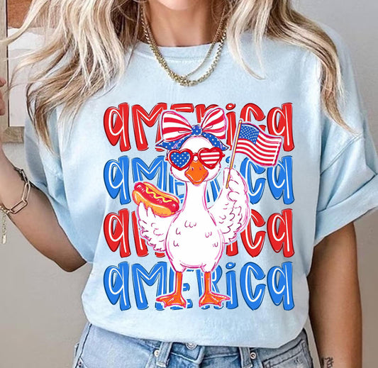 Hotdog Goose Tee