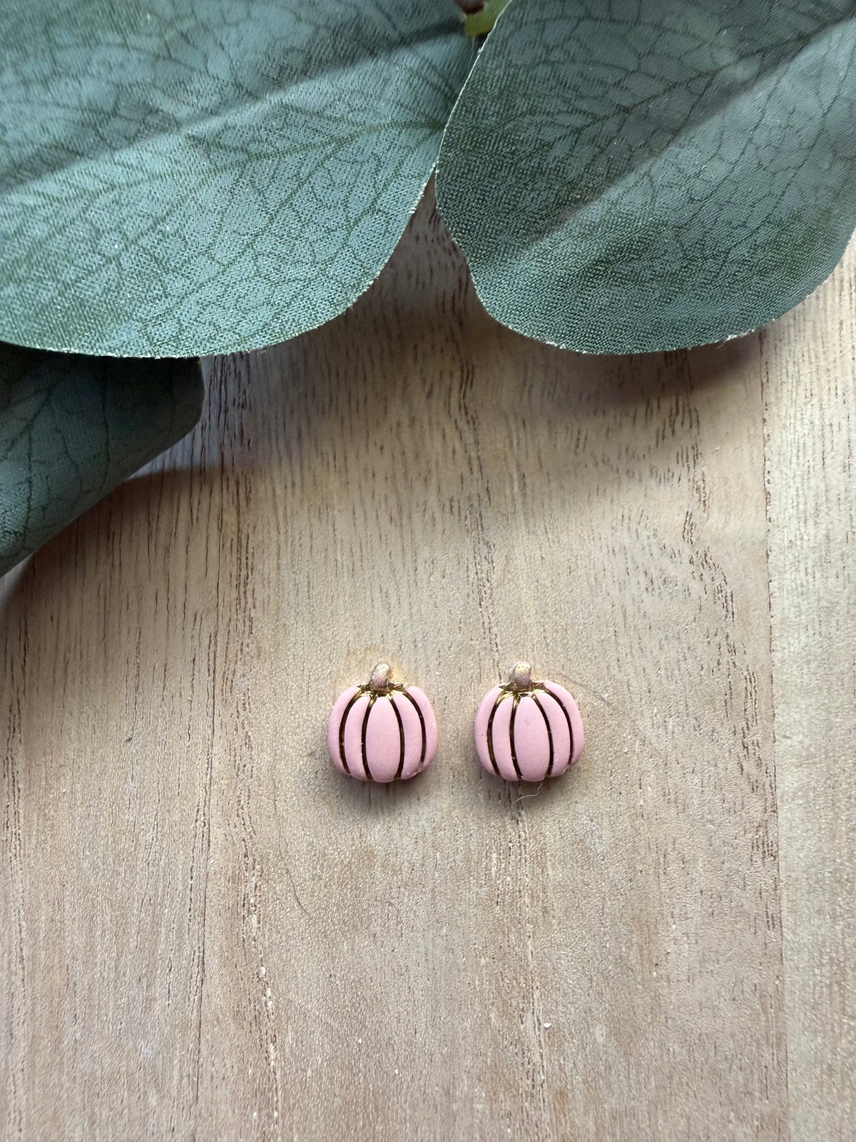 Gilded Pumpkin Studs
