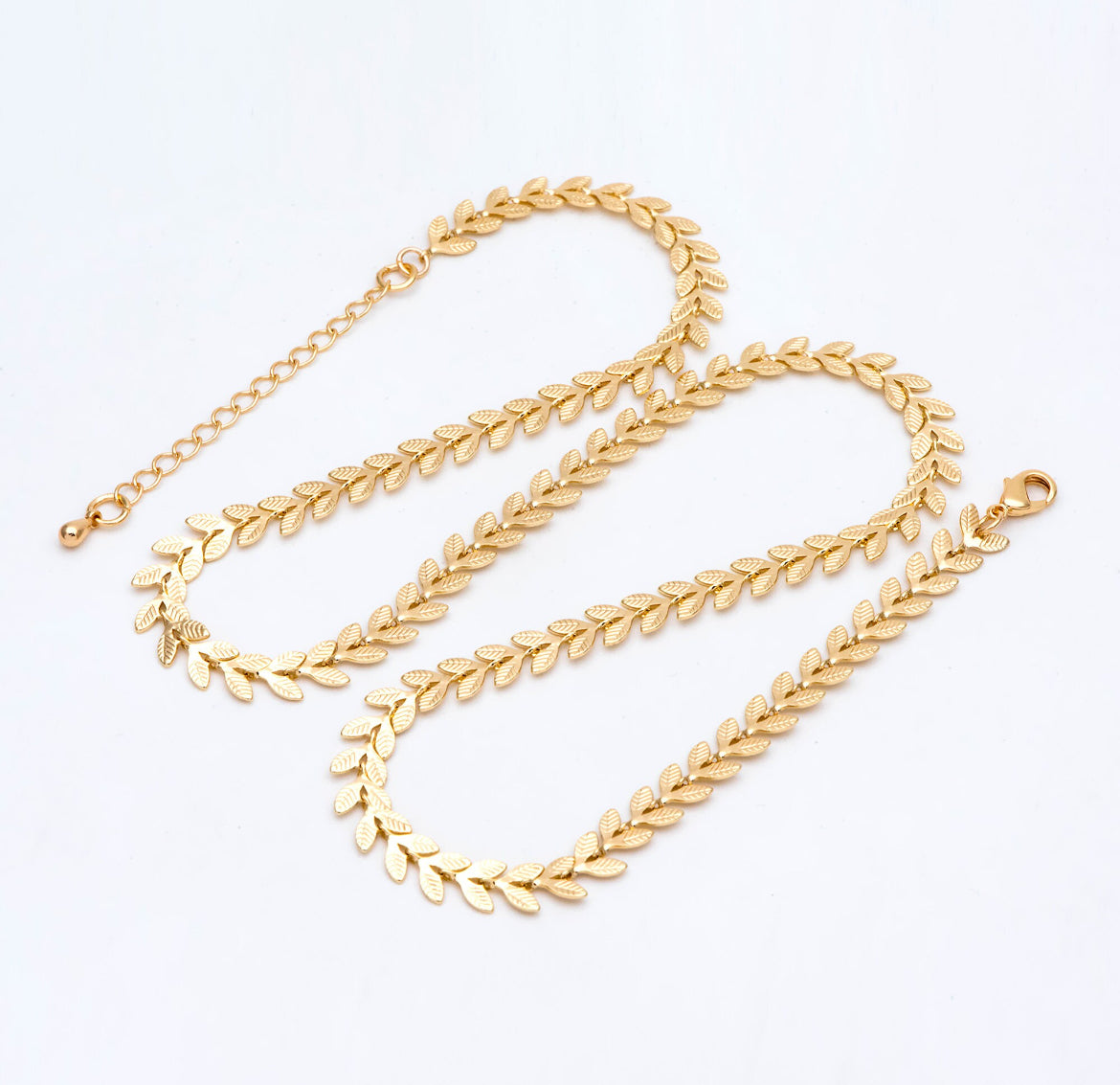 Gold Leafy Necklace