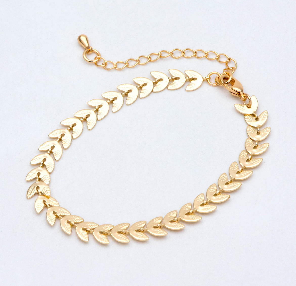 Gold Leafy Bracelet