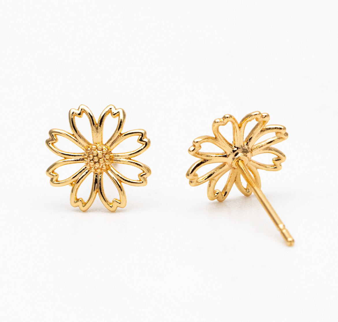 Gold Daisy Studs