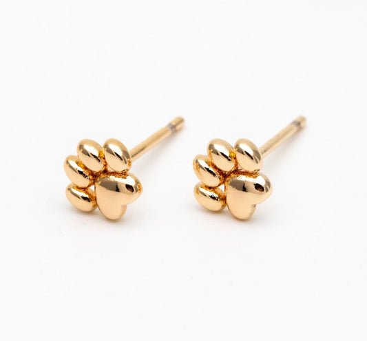 Gold Paw Studs