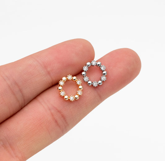 Silver Gilded Circles