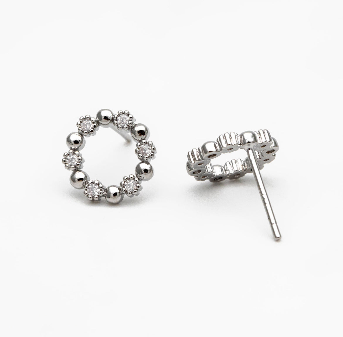 Silver Gilded Circles