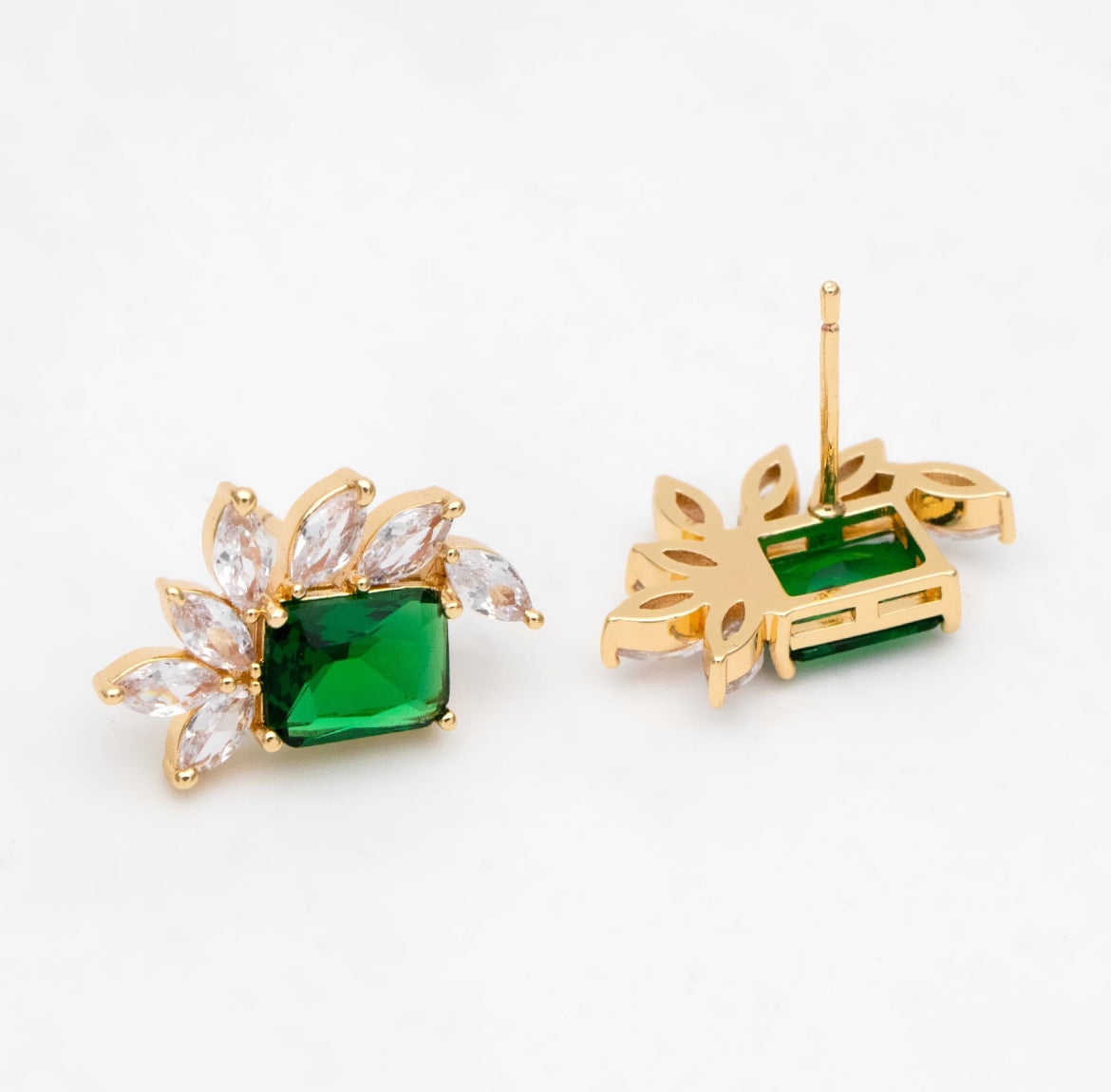 Emerald Expression Studs