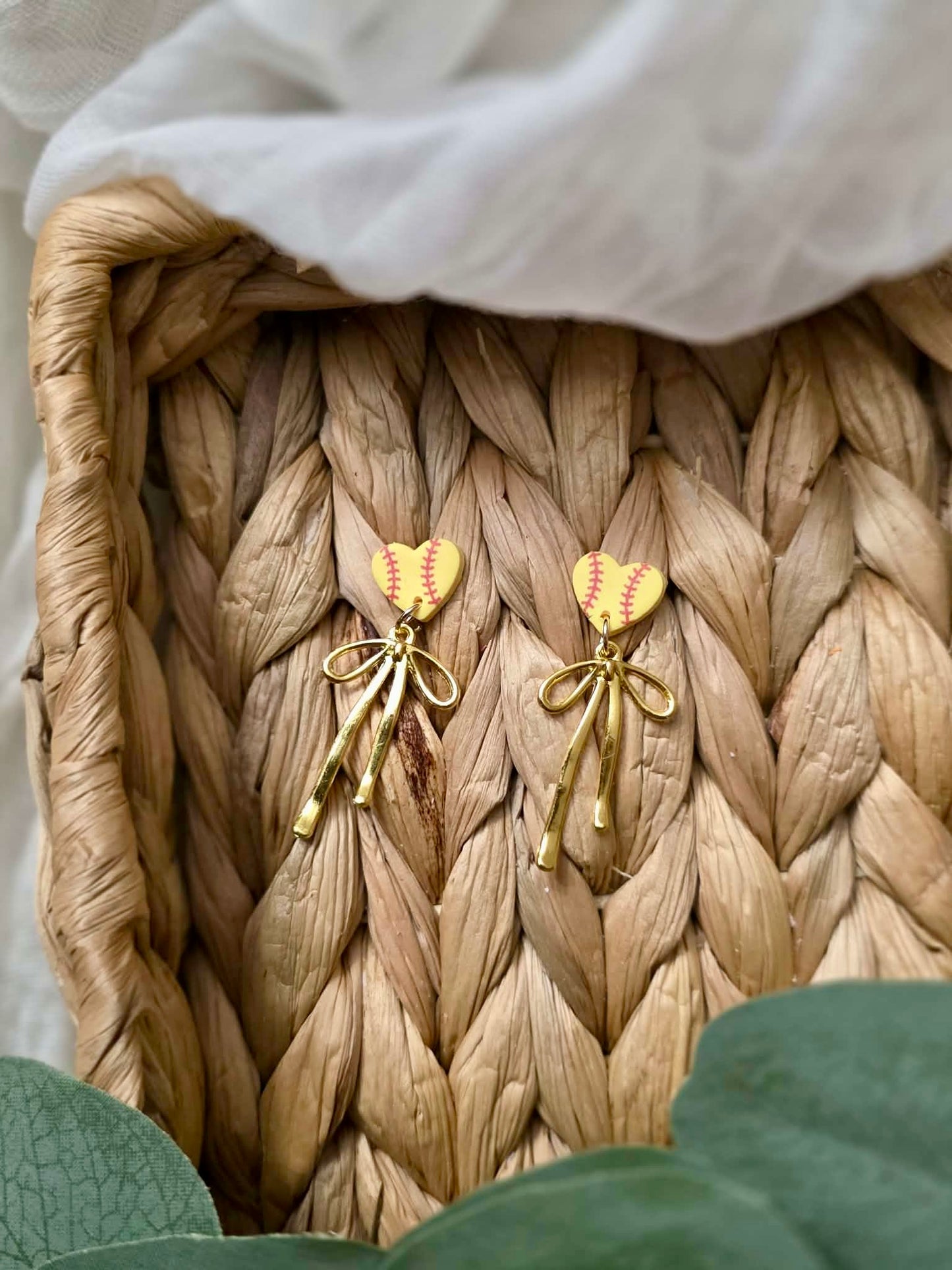 Softball Bow Dangles