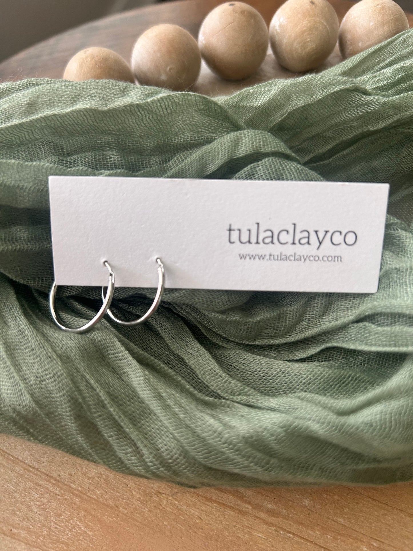 Silver Hoops