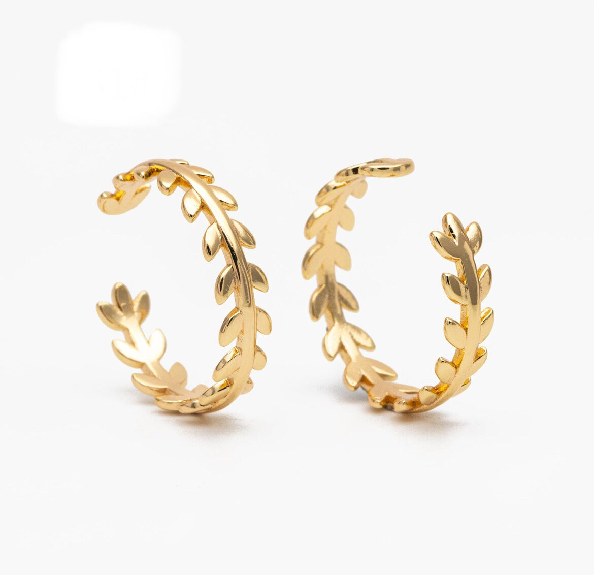 Gold Leafy Rings
