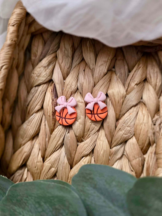 Basketball Bow Stud