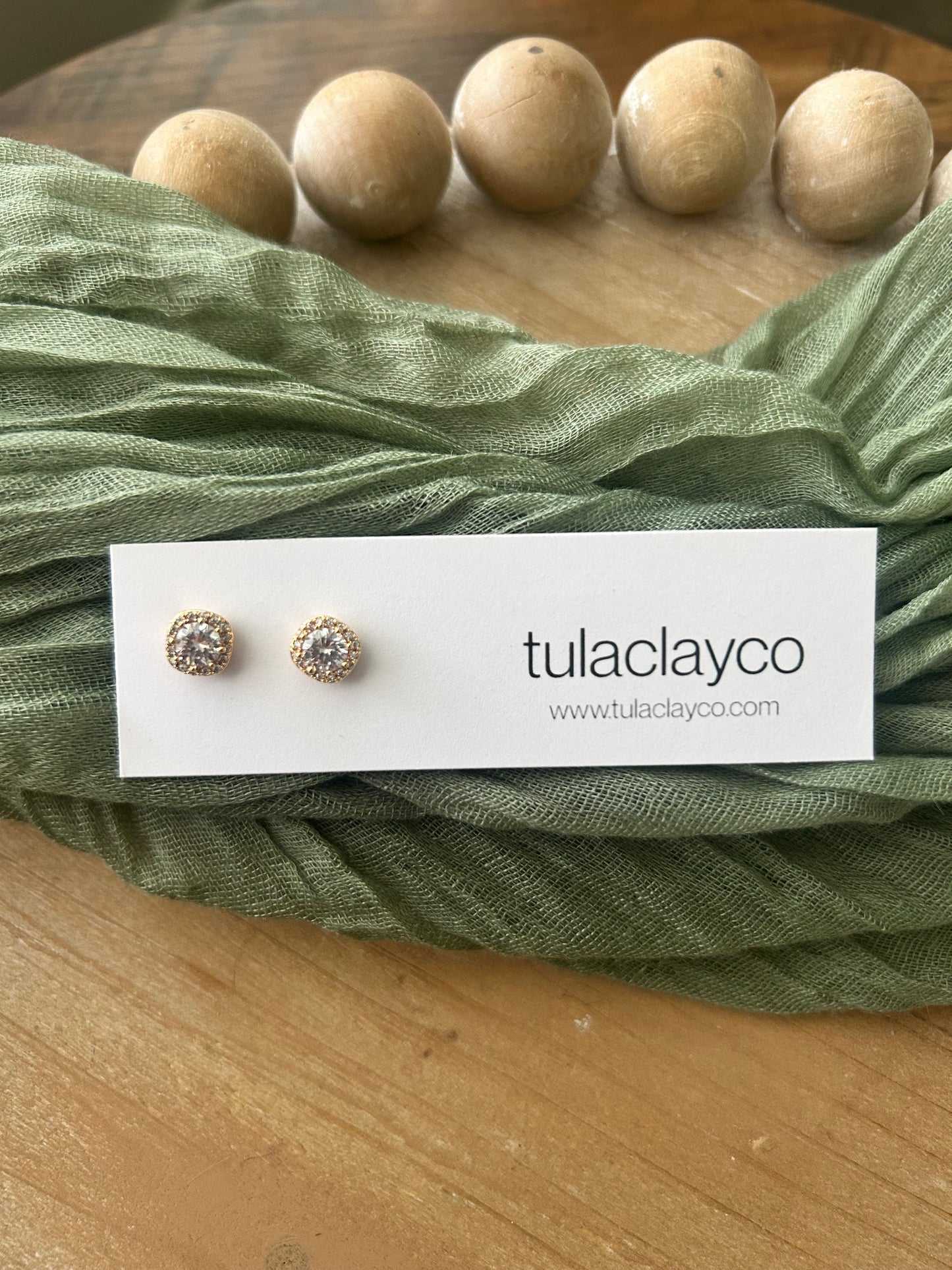 Squared Crystal Studs