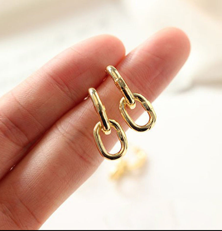 Gold Linked Studs