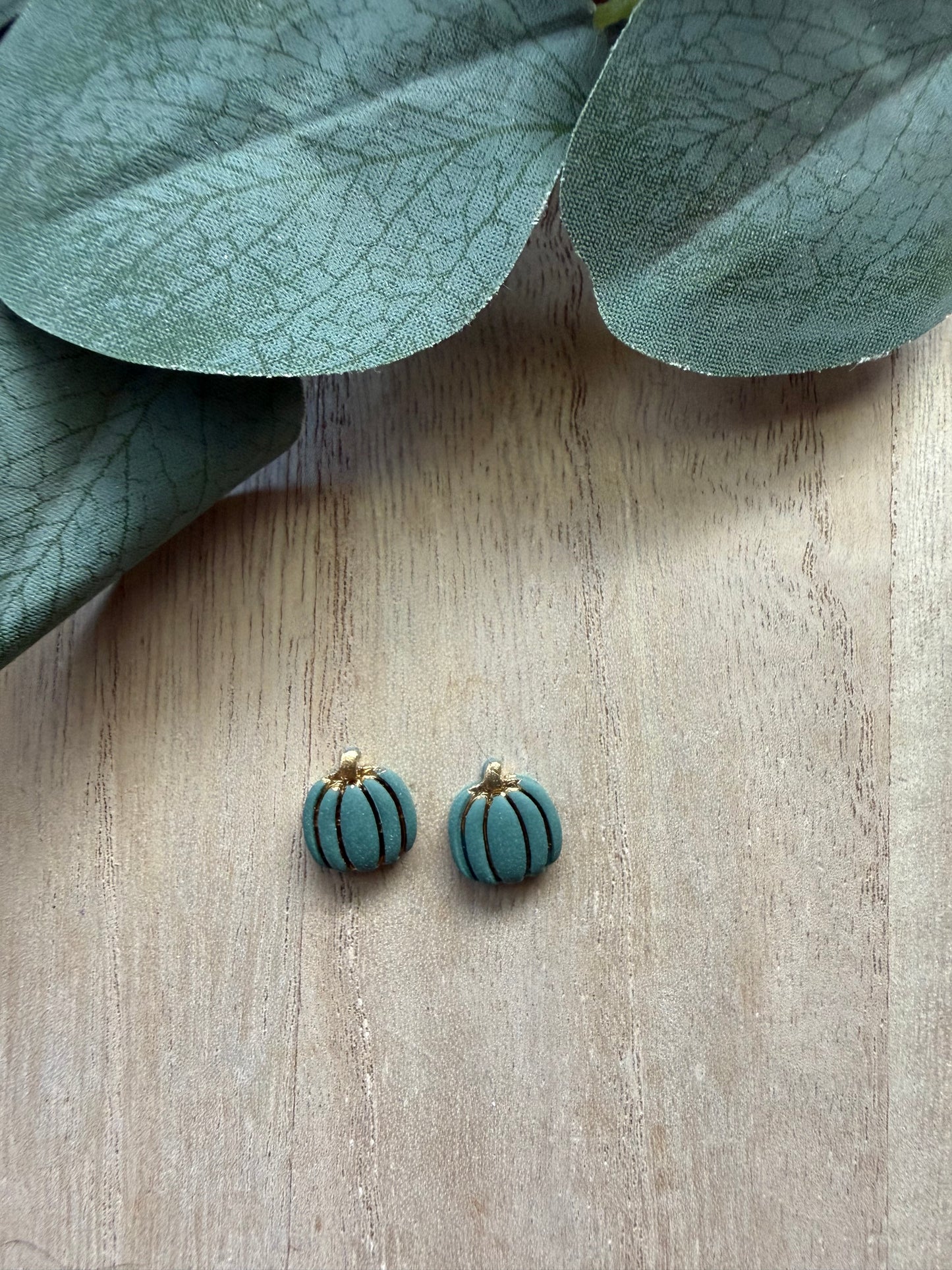 Gilded Pumpkin Studs