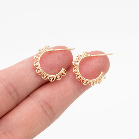 Dainty Geometric Hoop