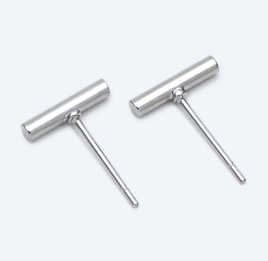 Silver Bar Studs