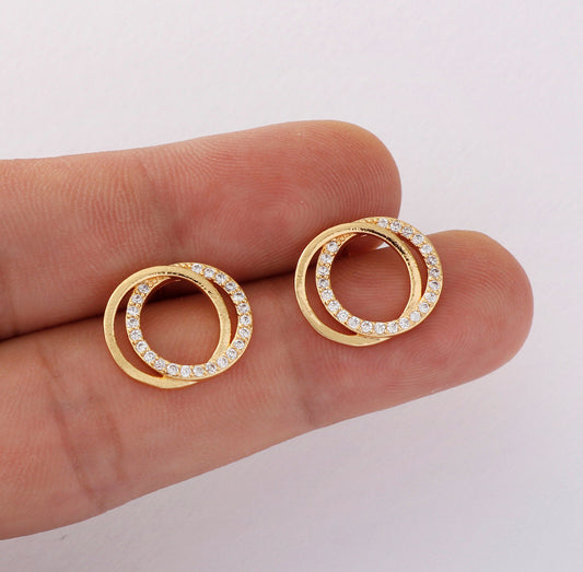 Double Circle Studs