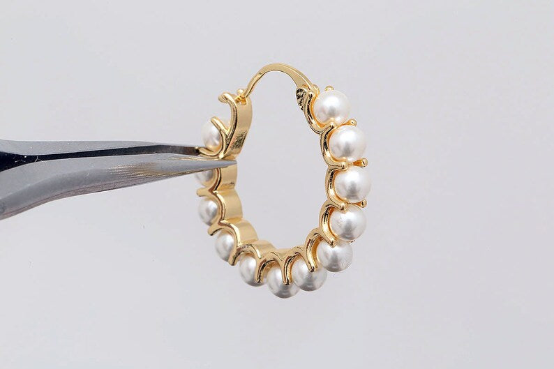 Pearl Hoops