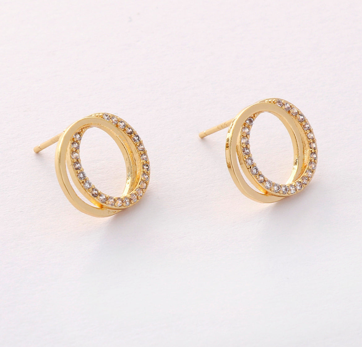 Double Circle Studs