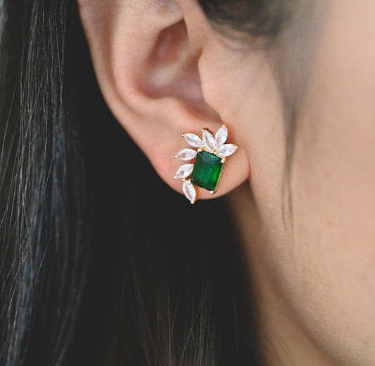 Emerald Expression Studs