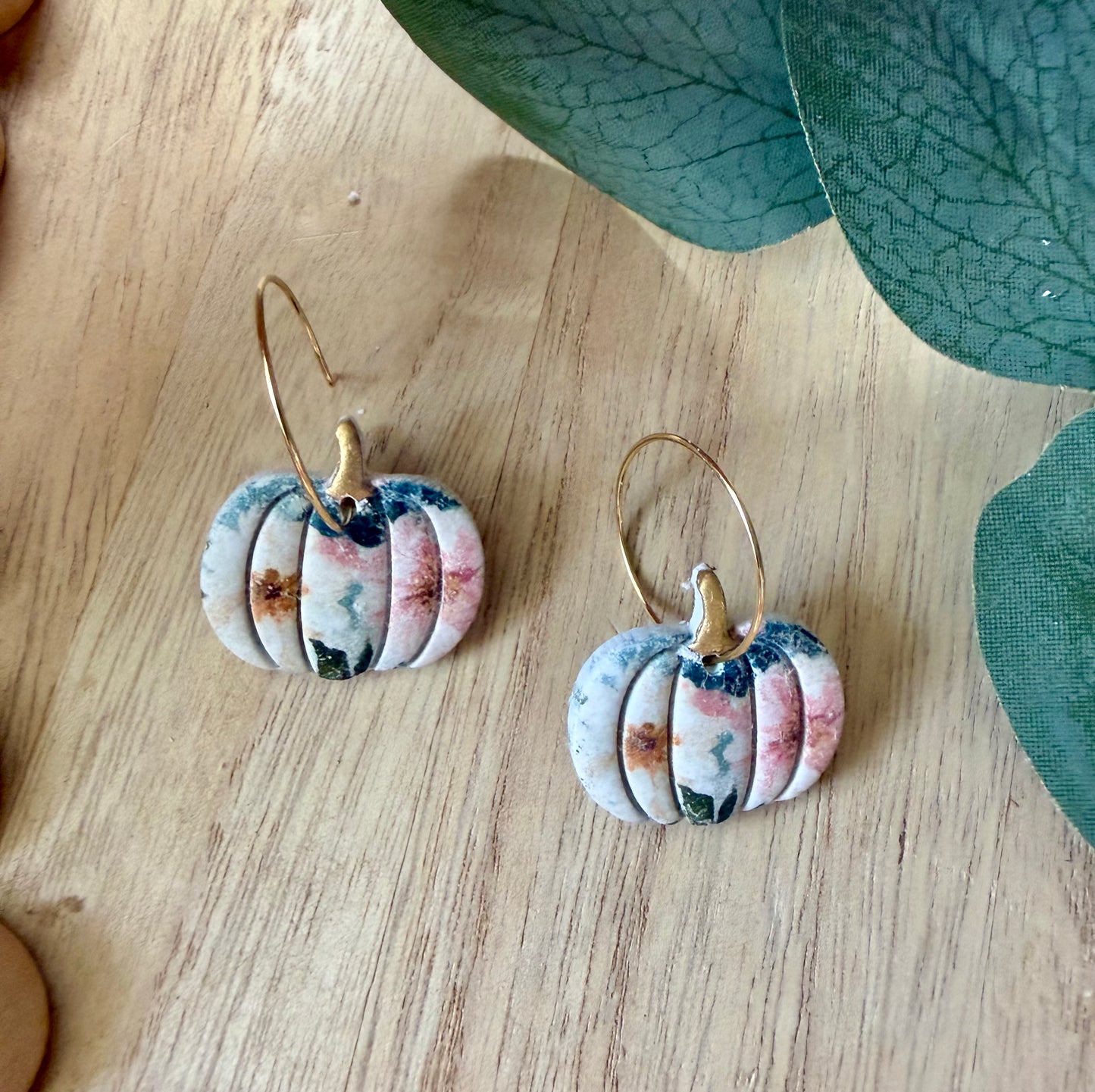 Dusty Autumn Pumpkin Dangle