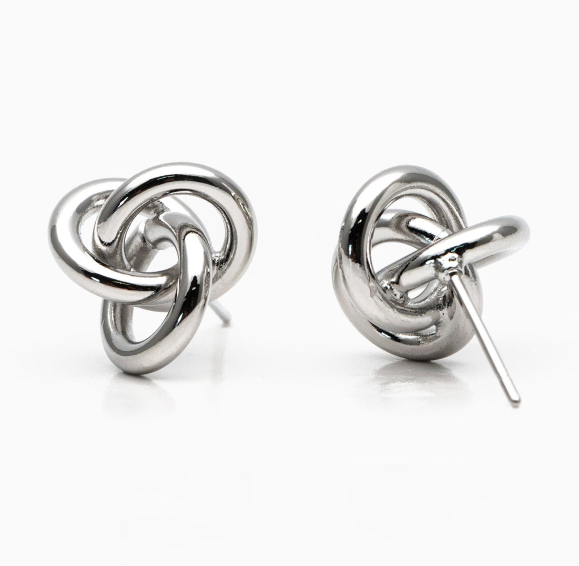 Silver Knot Studs