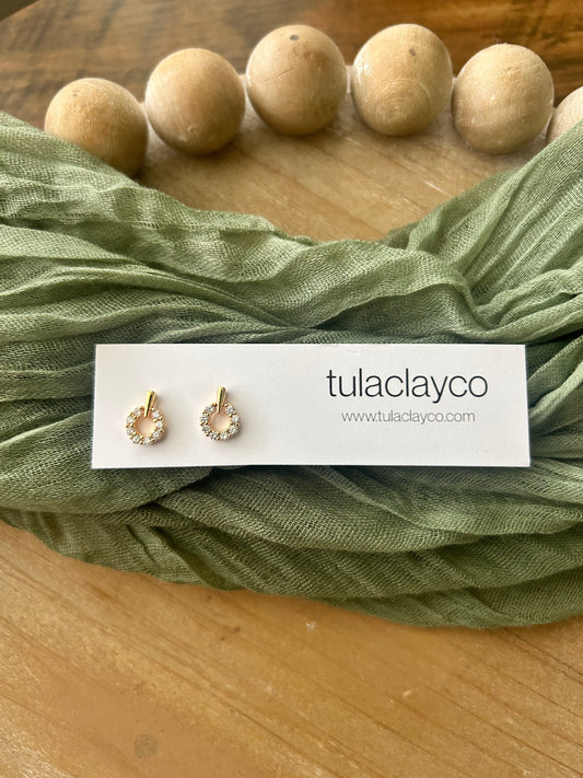 Crystal Wreath Studs