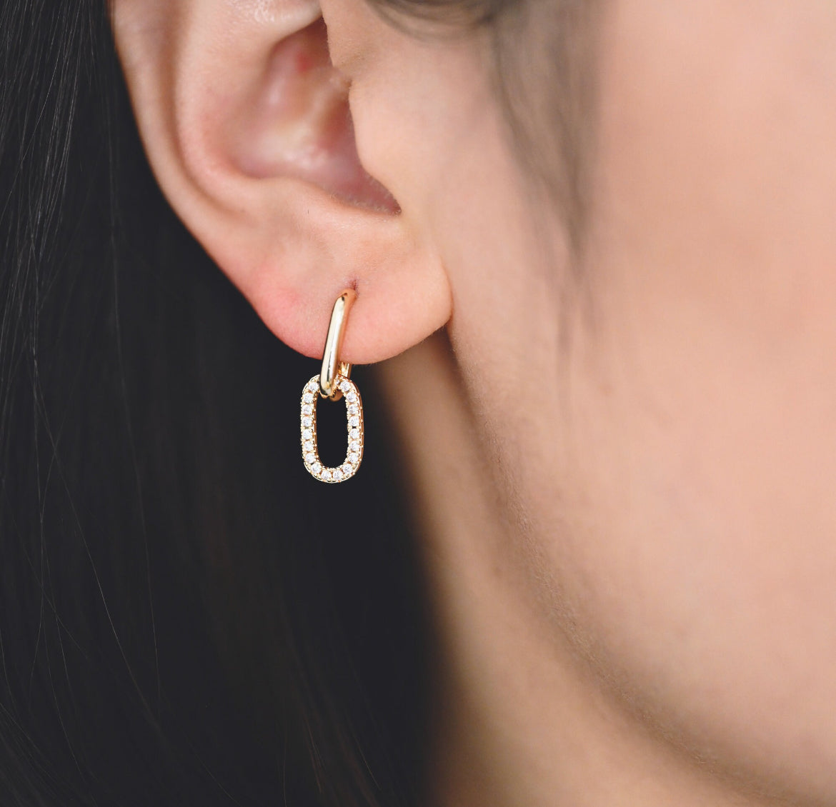 Gilded Link Studs