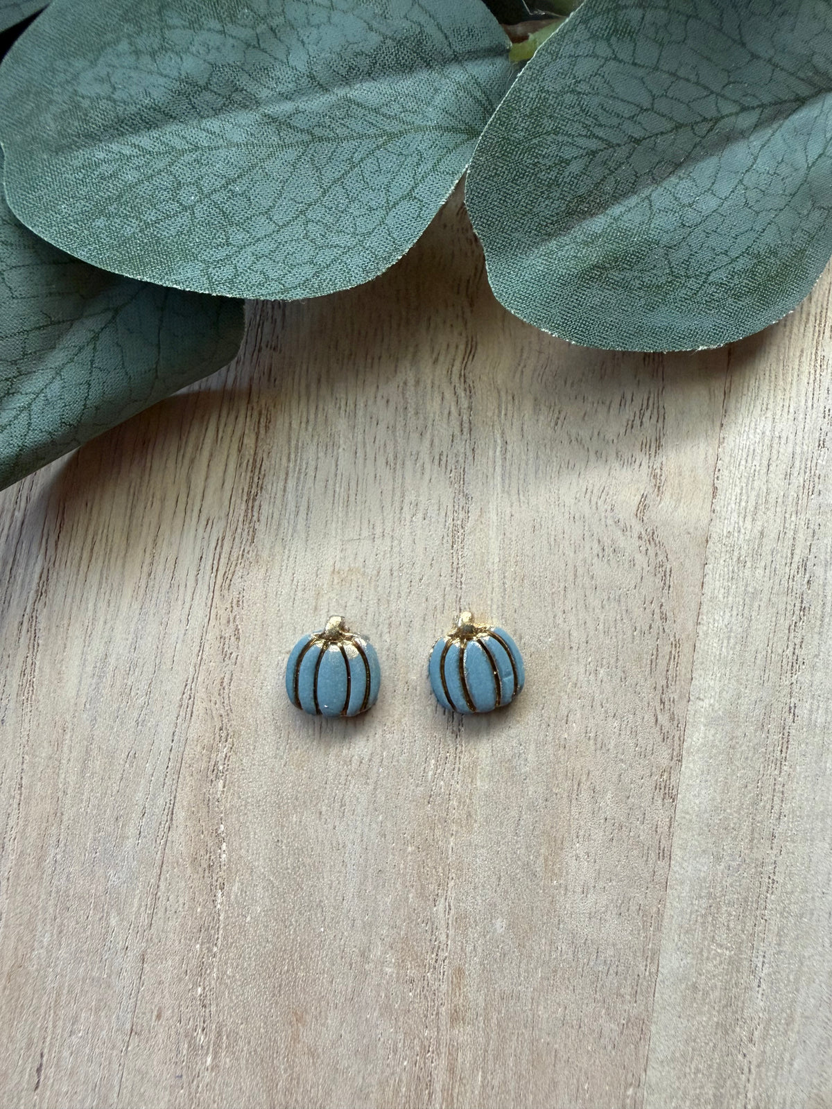 Gilded Pumpkin Studs