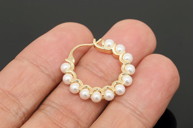 Pearl Hoops