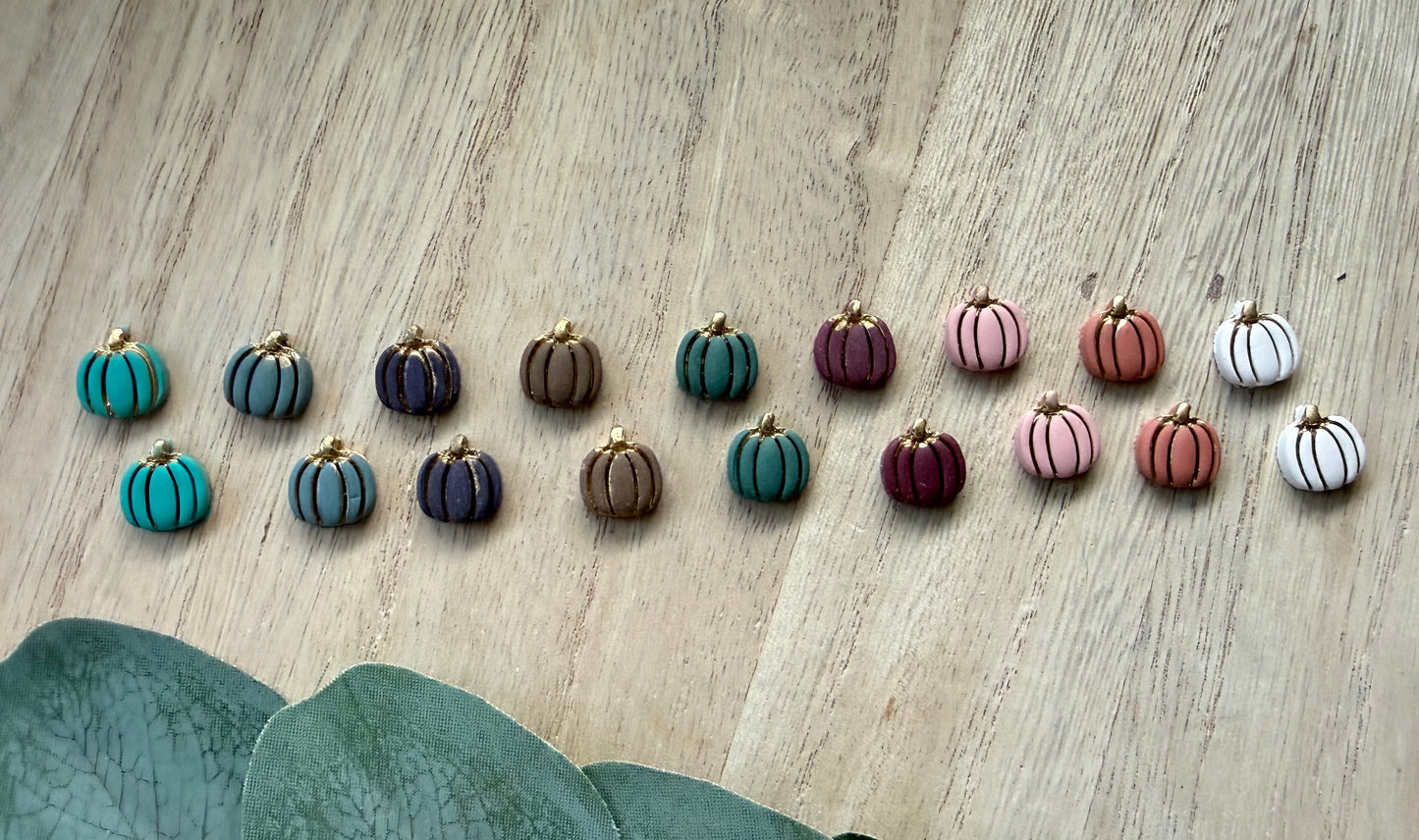 Gilded Pumpkin Studs