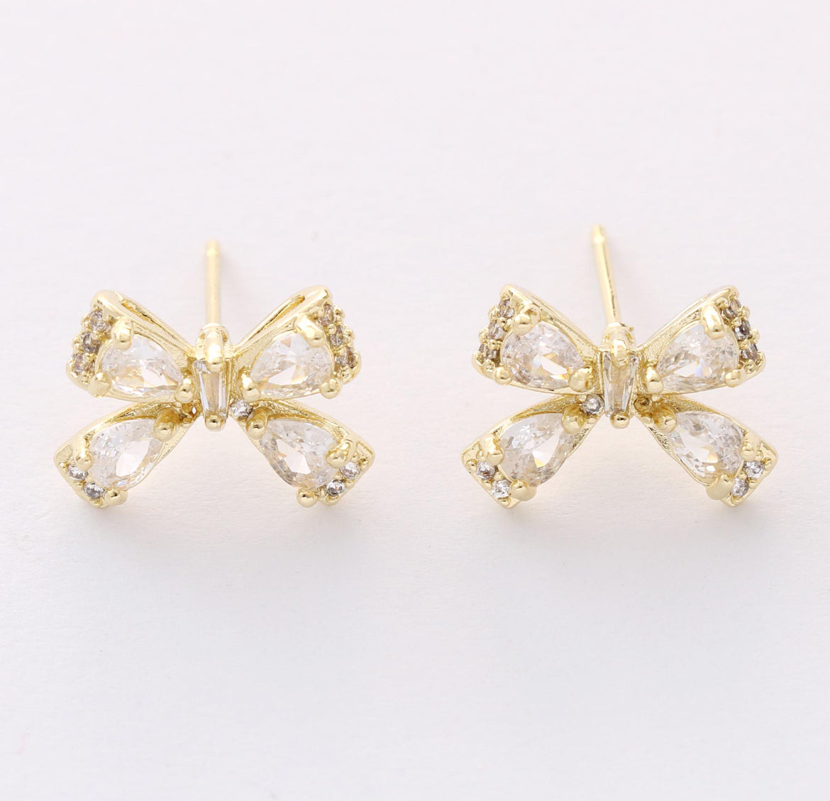 Gold Crystal Bows