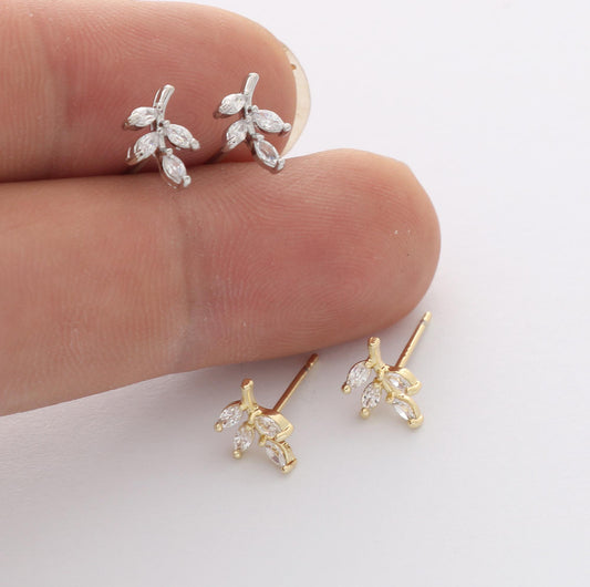 Gold Crystal Leaves