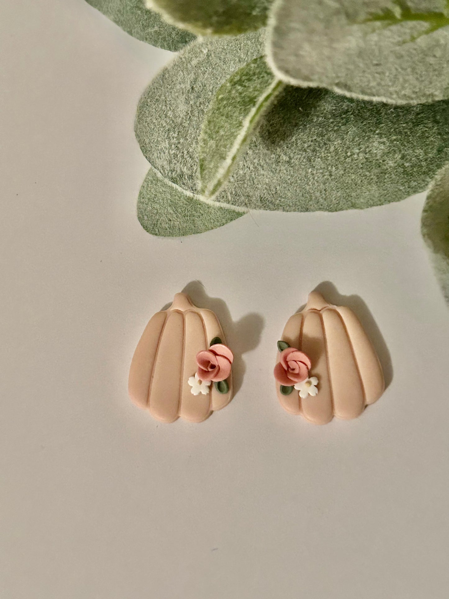 Blush Pumpkin Studs