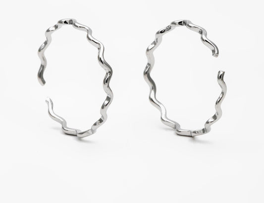 Silver Wavy Rings