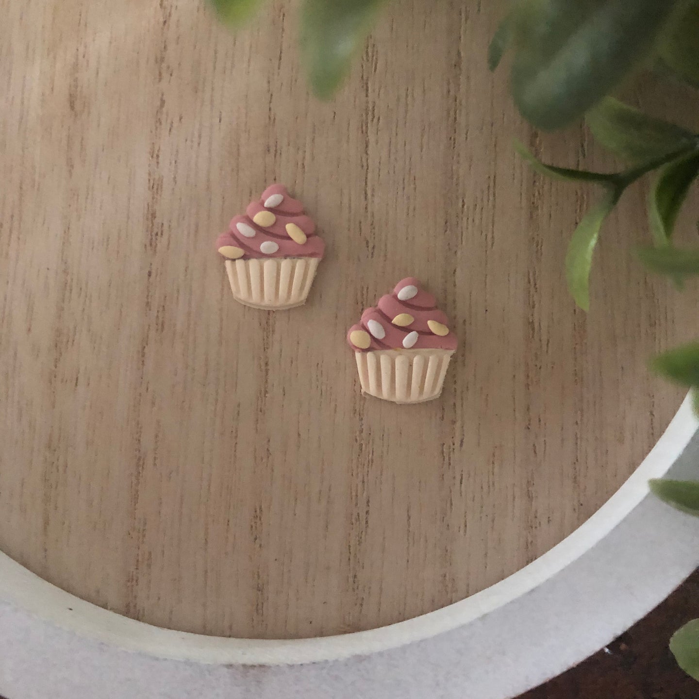 Birthday Cupcake Studs