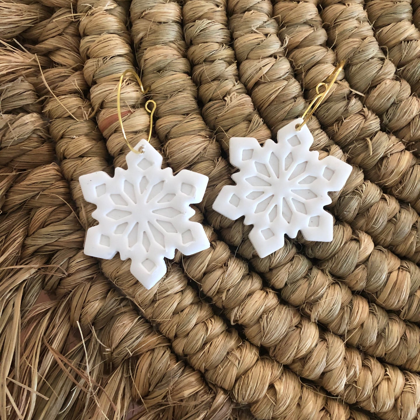 Snowflake Hoop Dangles