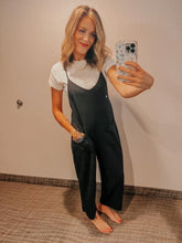 Load image into Gallery viewer, Black Pocketed Jumpsuit
