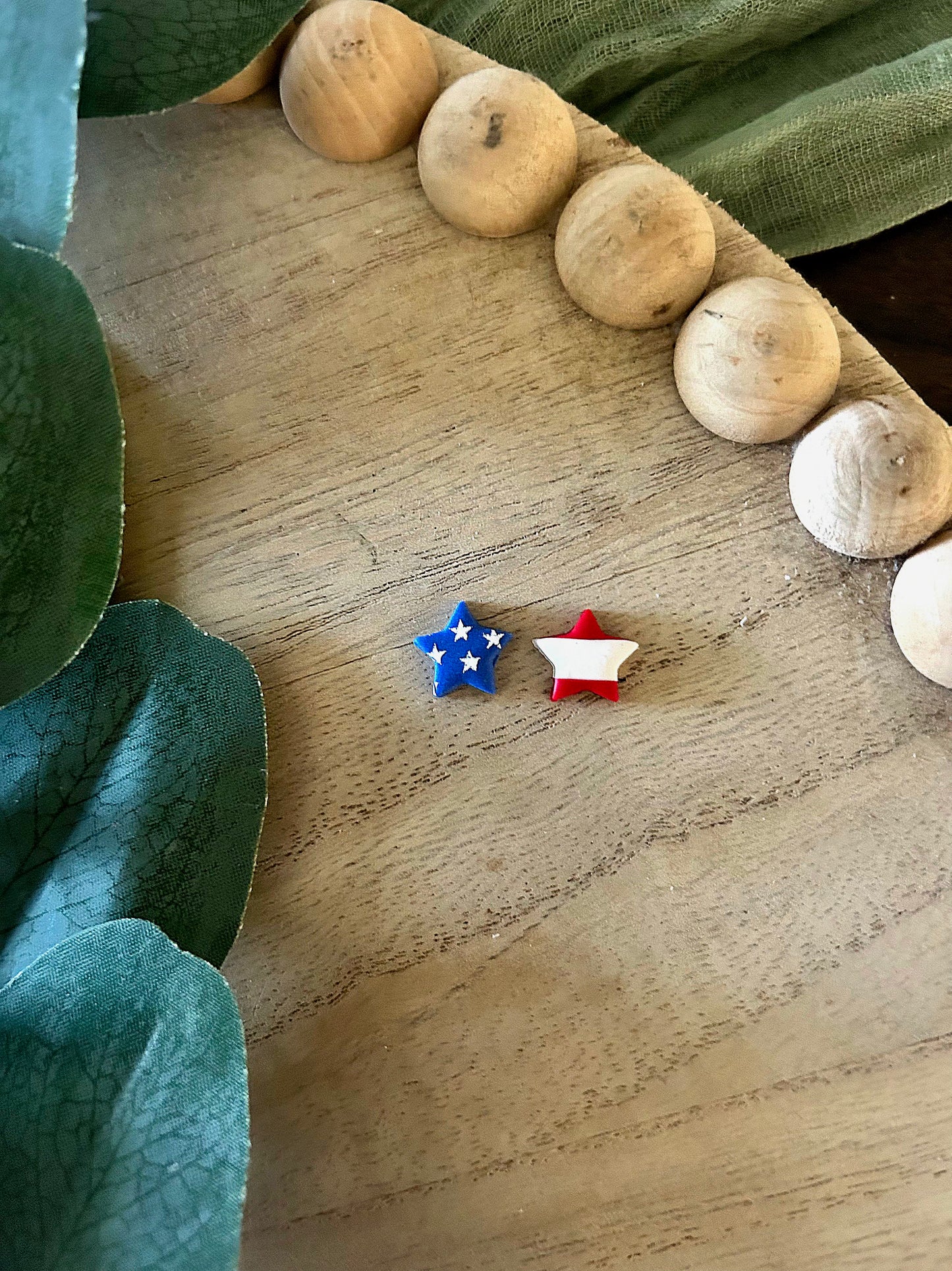 Stars & Stripes Star Studs