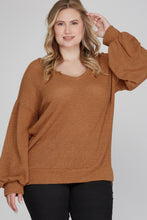 Load image into Gallery viewer, Camel Long Sleeve Thermal Knit Top
